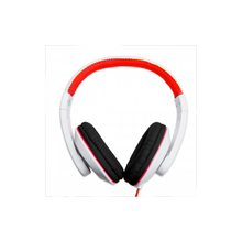 Load image into Gallery viewer, Syba SY-AUD63111 Over the Ear Red and Black Stereo Wired Headphone with In-Line Microphone