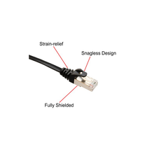 Load image into Gallery viewer, Syba SY-CAB24050 Black 5 Meter CAT7 STP Network Flat Cable
