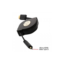 Load image into Gallery viewer, Syba SY-CAB31030 4 ft Retractable HDMI Type A Male to Micro HDMI Type D Male Cable