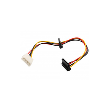 Load image into Gallery viewer, Syba SY-CAB40018 12" Molex to Dual SATA Right Angle Power Cable