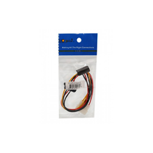Load image into Gallery viewer, Syba SY-CAB40018 12" Molex to Dual SATA Right Angle Power Cable