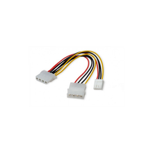 Load image into Gallery viewer, Syba SY-CAB65011 Molex 4-Pin to Molex 4-Pin and Floppy Disk Drive Power Cable