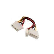 Load image into Gallery viewer, Syba SY-CAB65011 Molex 4-Pin to Molex 4-Pin and Floppy Disk Drive Power Cable