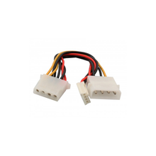 Load image into Gallery viewer, Syba SY-CAB65011 Molex 4-Pin to Molex 4-Pin and Floppy Disk Drive Power Cable