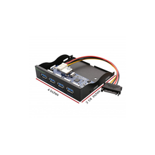 Load image into Gallery viewer, Syba SY-HUB20211 4 port USB 3.0 Hub Panel for 3.5" Floppy Bay
