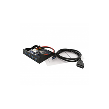 Load image into Gallery viewer, Syba SY-HUB20211 4 port USB 3.0 Hub Panel for 3.5" Floppy Bay
