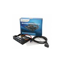 Load image into Gallery viewer, Syba SY-HUB20211 4 port USB 3.0 Hub Panel for 3.5" Floppy Bay
