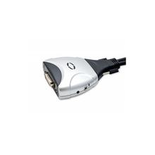 Load image into Gallery viewer, Syba SY-KVM20075 2 Port DVI KVM Switch with USB 2.0 and Audio Support