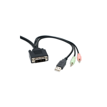 Load image into Gallery viewer, Syba SY-KVM20075 2 Port DVI KVM Switch with USB 2.0 and Audio Support