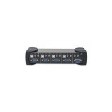 Load image into Gallery viewer, Syba SY-KVM20107 4 Port VGA KVM Switch with USB 2.0, Speaker, Microphone, Printer and Thumb Drive Support