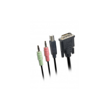 Load image into Gallery viewer, Syba SY-KVM20108 4 Port DVI and USB 2.0 KVM Switch with Audio support