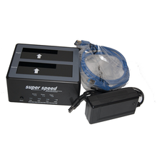 Load image into Gallery viewer, Bytecc T-300D Super Speed USB 3.0 to Dual SATA III Docking Station with Stand Alone Duplicator