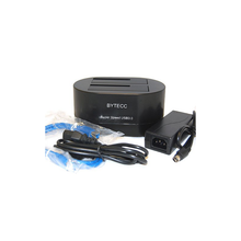 Load image into Gallery viewer, Bytecc T-320  USB 3.0 SuperSpeed to Dual SATA Docking Station, Works w/ 2.5", 3.5" HDD SATA Drives