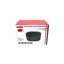 Load image into Gallery viewer, Bytecc T-320  USB 3.0 SuperSpeed to Dual SATA Docking Station, Works w/ 2.5", 3.5" HDD SATA Drives