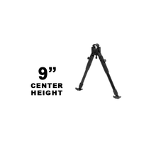 Load image into Gallery viewer, UTG TL-BP08ST-A New Gen Clamp-on Bipod, Steel Feet, Cent Ht 9"-11"