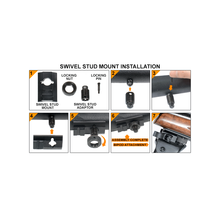Load image into Gallery viewer, UTG TL-BP99Q Super Duty Bi-pod with QD Lever Mount, Height 8.0"-12.8"