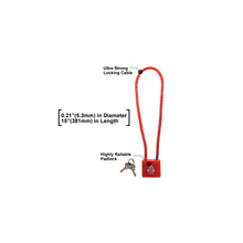 Load image into Gallery viewer, UTG TL-GLK01 Firearm Cable Lock F5.3mmX15", California DOJ Approved