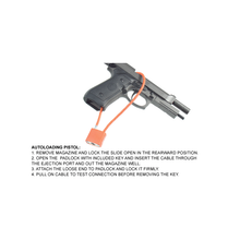 Load image into Gallery viewer, UTG TL-GLK01 Firearm Cable Lock F5.3mmX15", California DOJ Approved