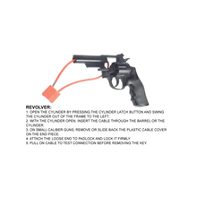 Load image into Gallery viewer, UTG TL-GLK01 Firearm Cable Lock F5.3mmX15", California DOJ Approved