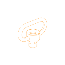 Load image into Gallery viewer, UTG TL-QDSW18 Heavy Duty Push Button QD Sling Swivel, 1.25" Loop