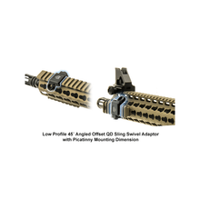 Load image into Gallery viewer, UTG TL-SWPM01 Low-Pro Picatinny-mount Angled QD Sling Swivel Adaptor
