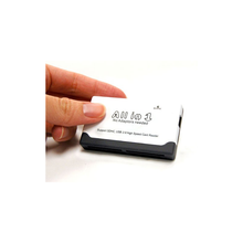 Load image into Gallery viewer, Bytecc U2CR-510 USB2.0 6-slots All-IN-1 Palm-sized Card Reader, White/Black Support SDHC, T-Flash, no adaptor needed
