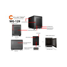 Load image into Gallery viewer, iStarUSA WG-129 12U 900mm Depth Rack-mount Server Cabinet