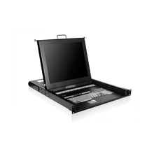 Load image into Gallery viewer, iStarUSA WL-21708 1U Rackmount 17" TFT LCD Keyboard Drawer with Built-in 8-port KVM