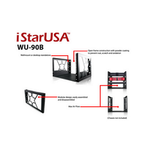 Load image into Gallery viewer, iStarUSA WU-90B 9U Wallmount Open Frame Rack